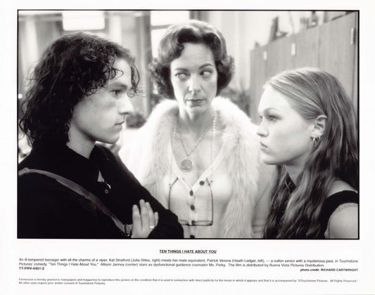 Heath Ledger 10 THINGS I HATE ABOUT YOU Julia Stiles 1999 original press photo