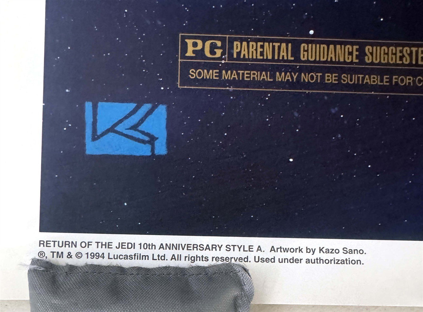 RETURN OF THE JEDI 10TH ANNIVERSARY Kazo Sano original 27x41 movie poster