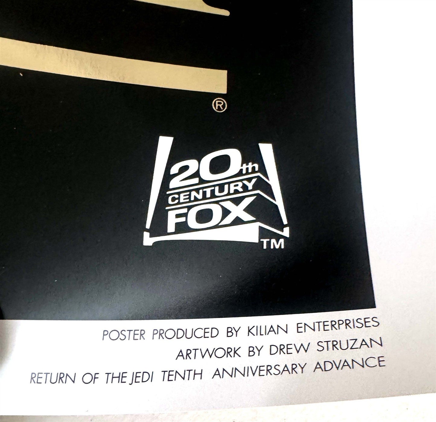 RETURN OF THE JEDI 10TH ANNIVERSARY Drew Struzan original 27x41 movie poster