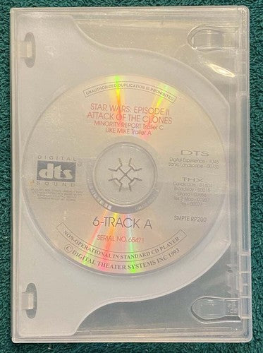 STAR WARS EPISODE 2 ATTACK OF THE CLONES rare theater DTS audio disc set 2002