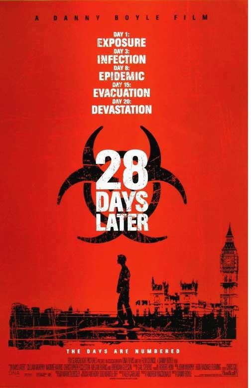Danny Boyle 28 DAYS LATER movie poster 11x17