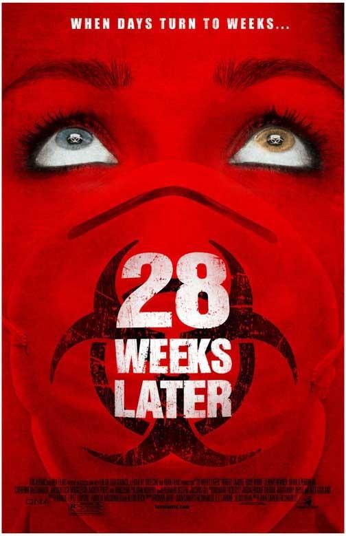 Danny Boyle 28 WEEKS LATER advance movie poster 11x17