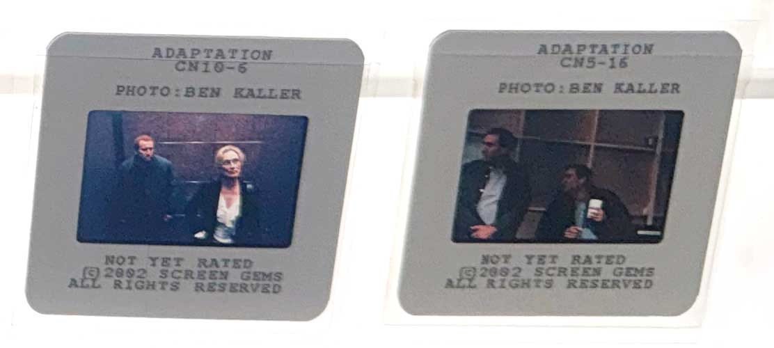 Nicholas Cage ADAPTATION Meryl Streep original 35mm studio press slides