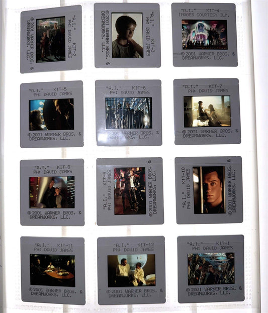 Jude Law A.I. ARTIFICIAL INTELLIGENCE original 35mm studio slides Spielberg