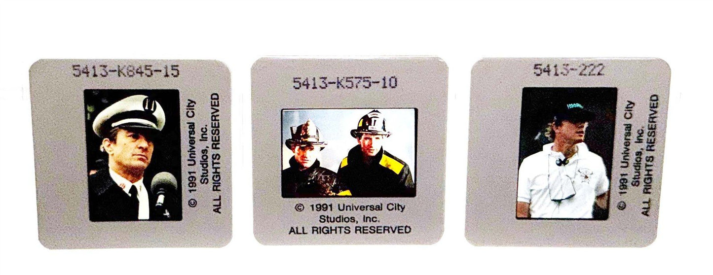 Robert De Niro BACKDRAFT William Baldwin original 35mm press slides Ron Howard