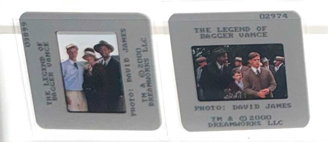 Will Smith LEGEND OF BAGGER VANCE Matt Damon original 35mm studio press slides