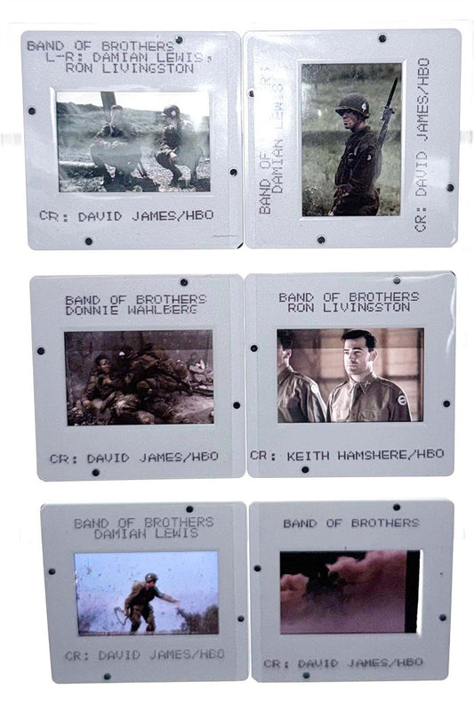 Damian Lewis BAND OF BROTHERS Michael Cudlitz original HBO 35mm press slides