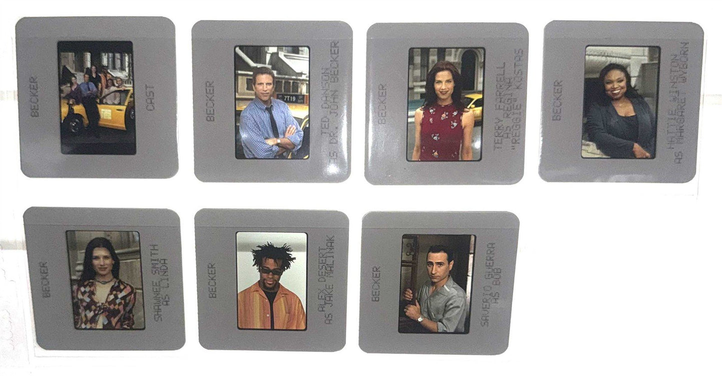 Ted Danson BECKER Terry Farrell Shawnee Smith original 35mm studio press slides