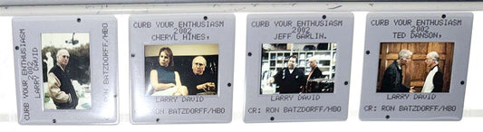 Larry David HBO's CURB YOUR ENTHUSIASM Ted Danson color press media 35mm slides