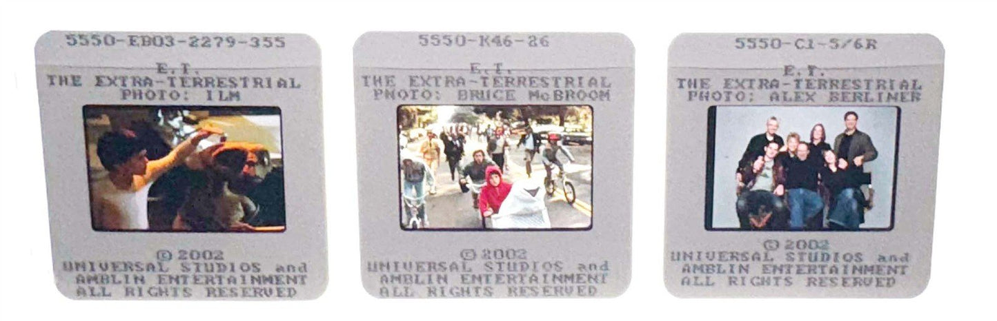 E.T. THE EXTRA-TERRESTRIAL 20th Anniversary original 35mm press slides Spielberg