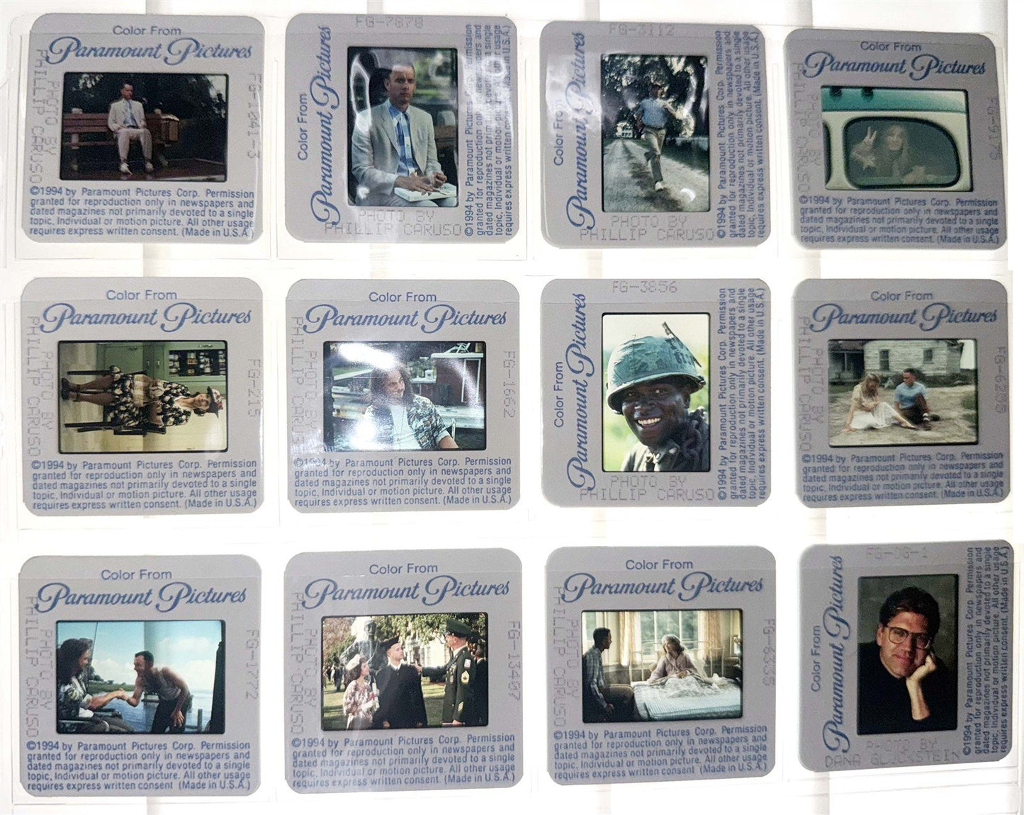 Tom Hanks FORREST GUMP Robin Wright 35mm studio press slides Robert Zemeckis