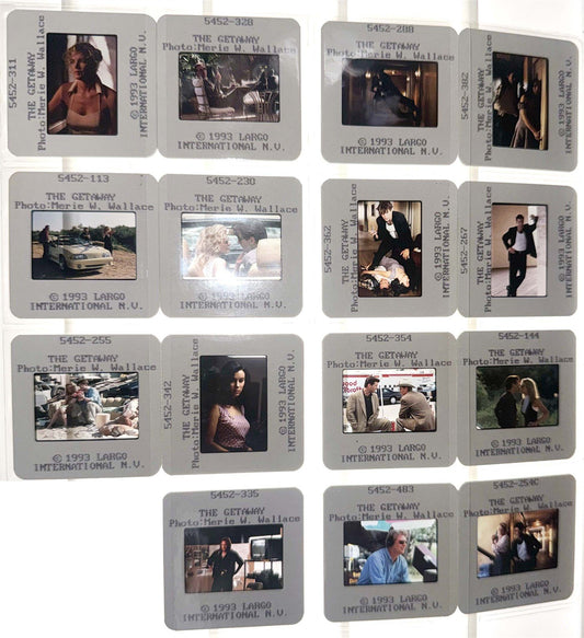 Alec Baldwin THE GETAWAY Kim Basinger original 35mm studio press slides 1993