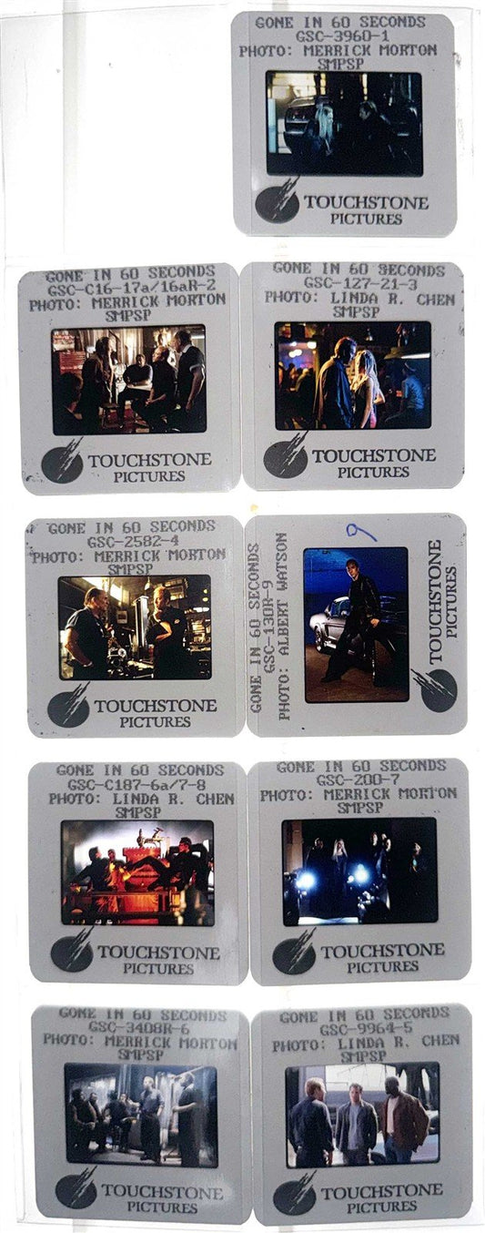Nicolas Cage GONE IN 60 SECONDS Angelina Jolie original 35mm studio press slides