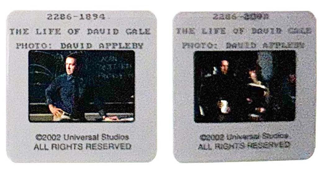 Kevin Spacey LIFE OF DAVID GALE Kate Winslet original 35mm studio press slides
