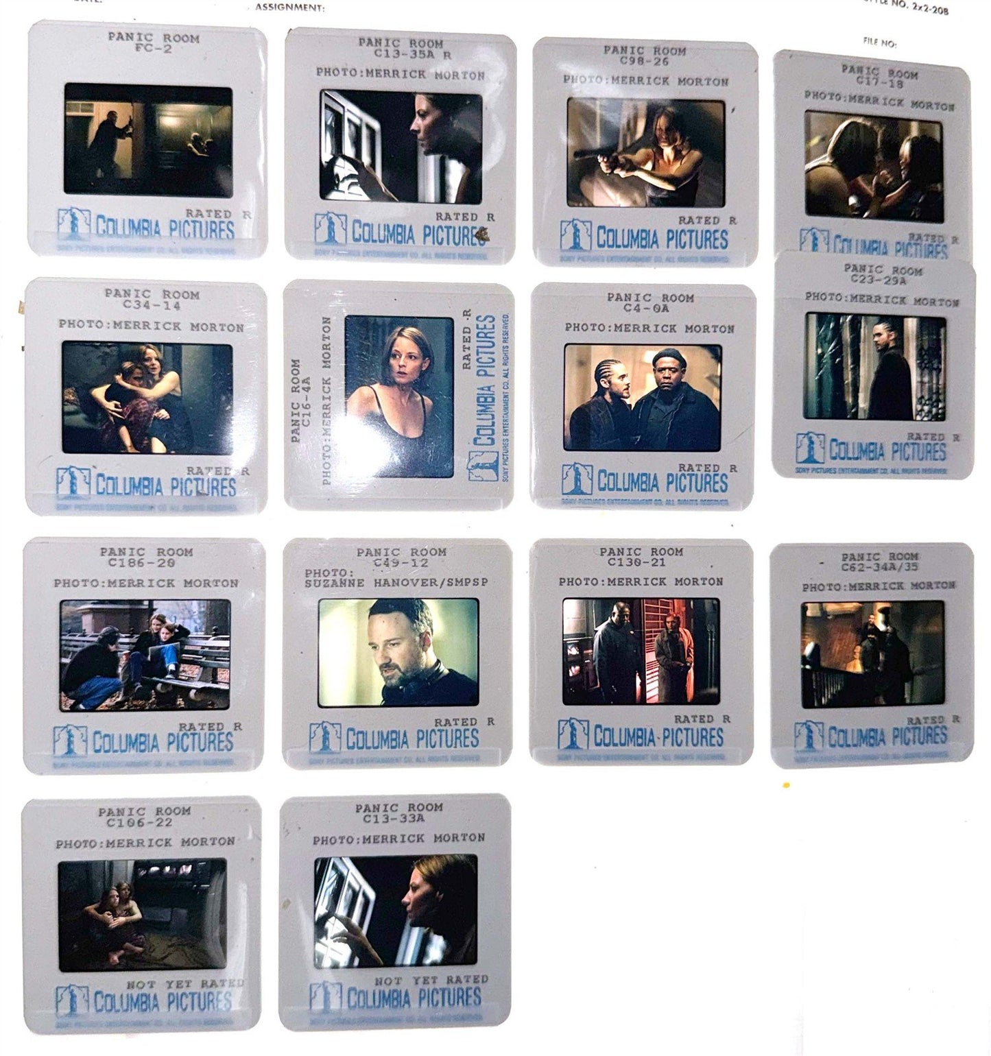 Jodie Foster PANIC ROOM Kristen Stewart original 35mm studio press slides