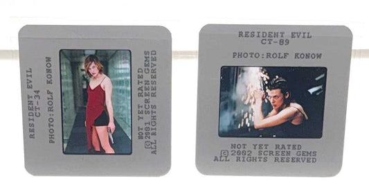 Milla Jovovich RESIDENT EVIL original 35mm studio press slides 2002