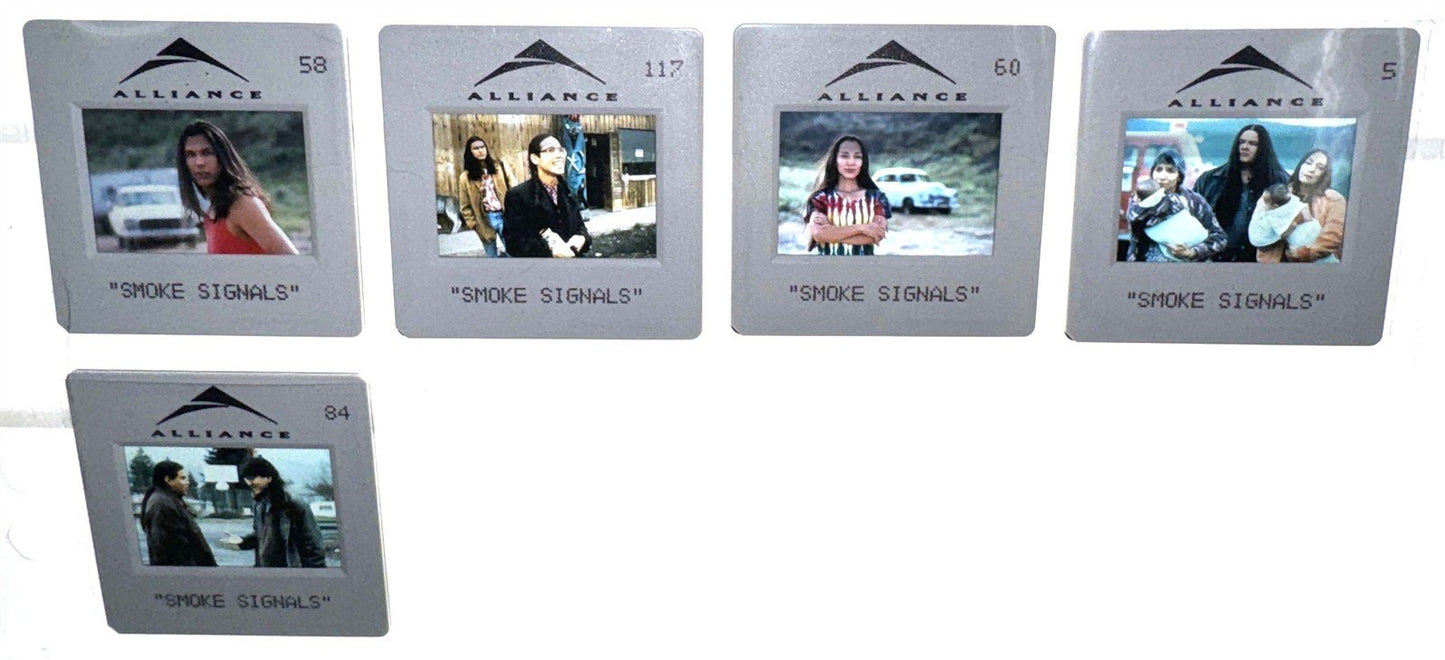 Adam Beach SMOKE SIGNALS Irene Bedard original 35mm studio press slides