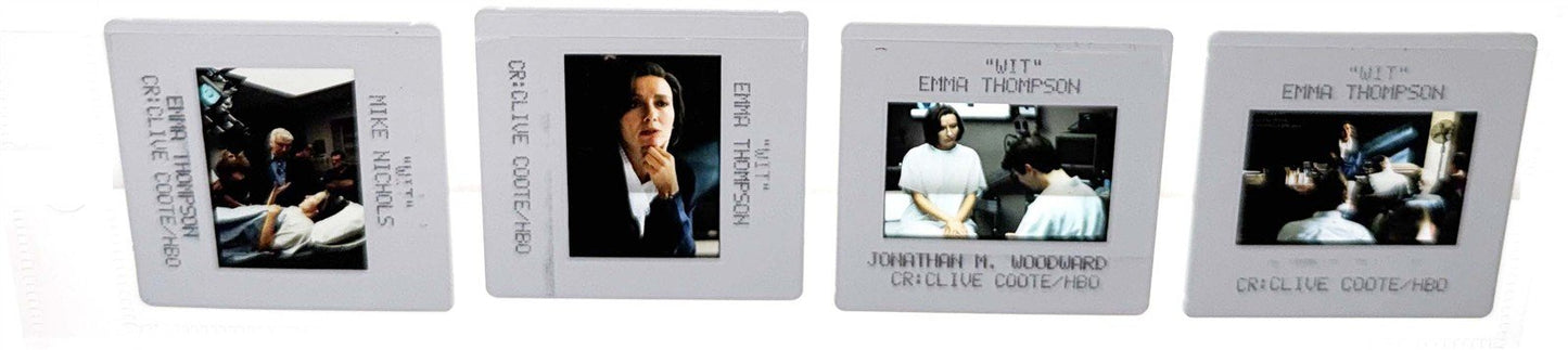 Emma Thompson HBO's WIT original press media color 35mm slides 2001