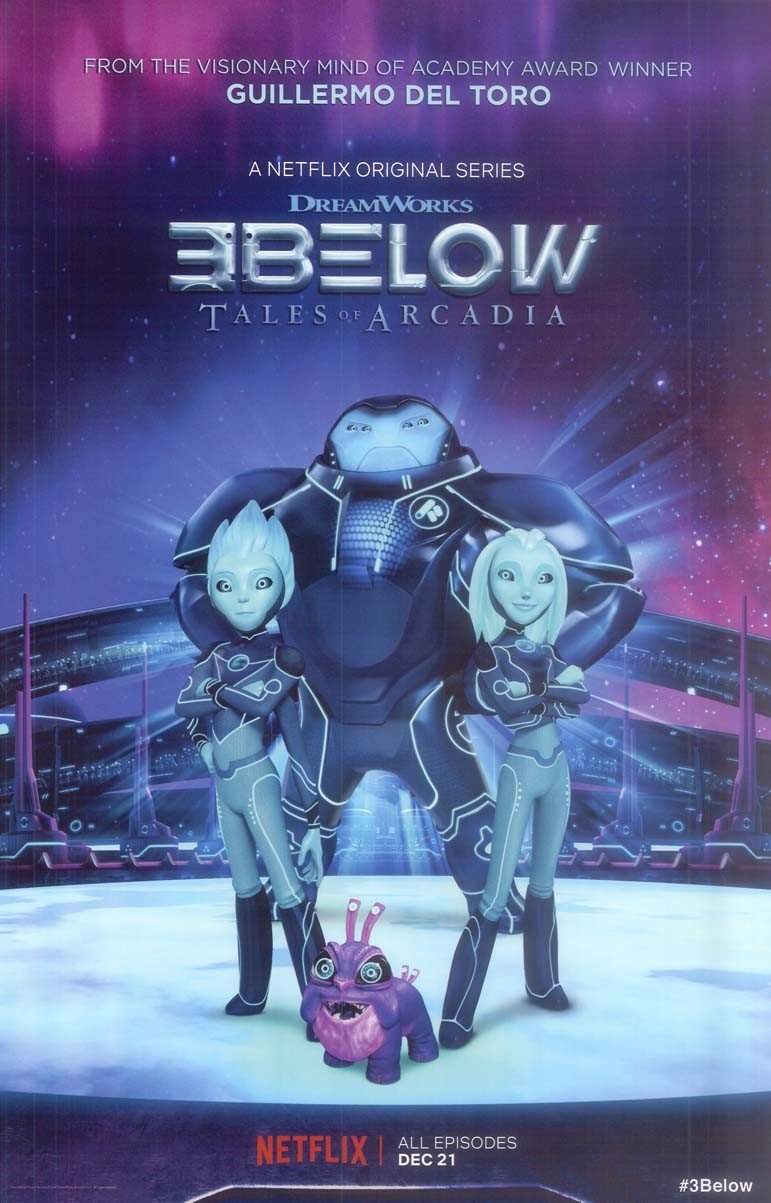 Netflix 3 BELOW TALES OF ARCADIA Guillermo Del Toro original studio poster 11x17