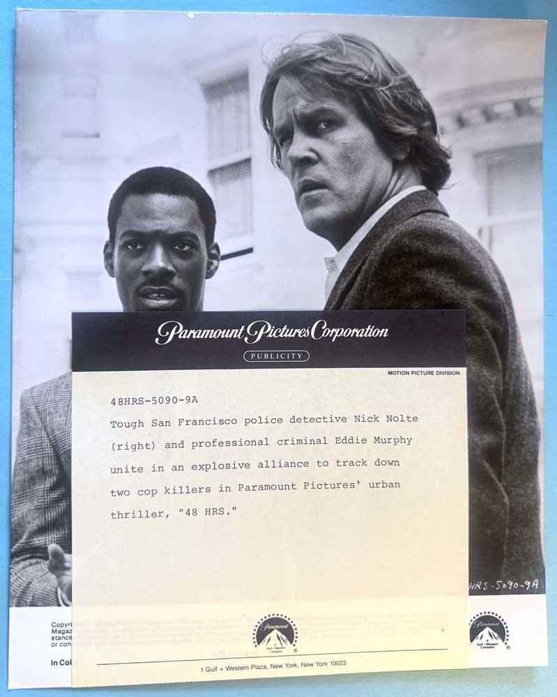 Eddie Murphy 48 HRS Nick Nolte original 8x10 press photo 1982