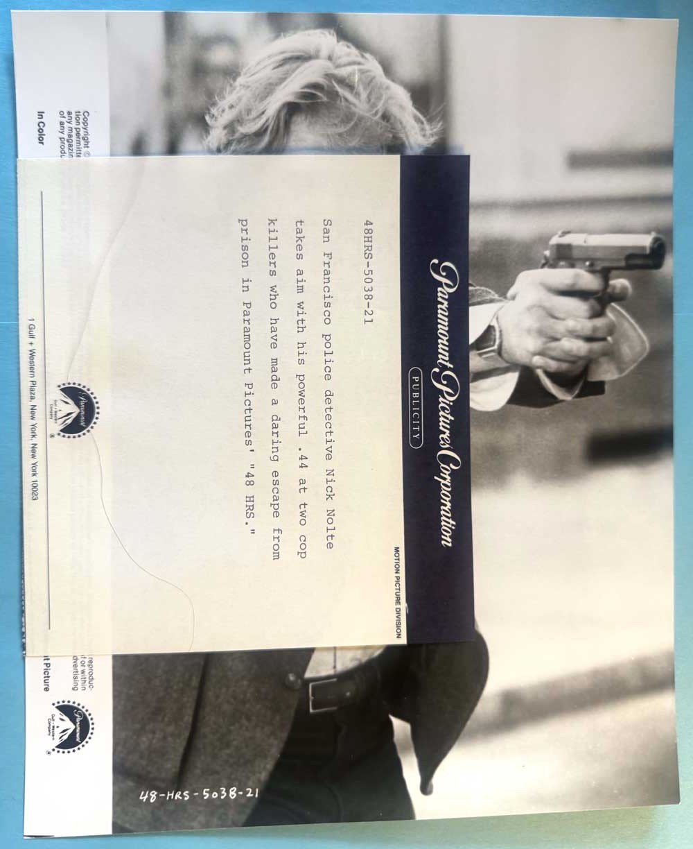 Nick Nolte 48 HRS original 8x10 press photo 1982