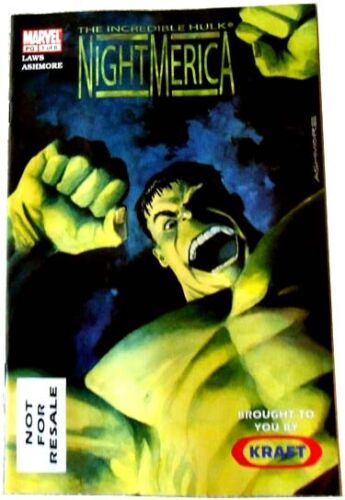 Marvel INCREDIBLE HULK NIGHTMERICA #1 Kraft Promo Brian Ashmore 2003
