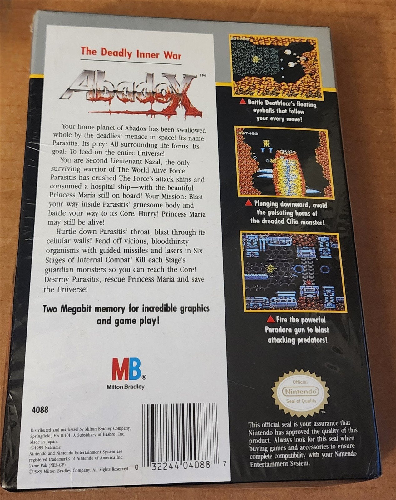 ABADOX: The Deadly Inner War Nintendo NES Milton Bradley 1990 Factory Sealed NEW