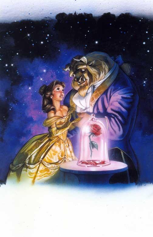Disney BEAUTY AND THE BEAST art movie poster 11x17