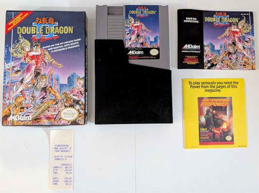 DOUBLE DRAGON II: THE REVENGE Nintendo NES 1990, Game Box Manual, Used, Tested