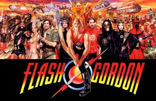 Sam Jones FLASH GORDON Max von Sydow movie poster 17x11 Alex Ross