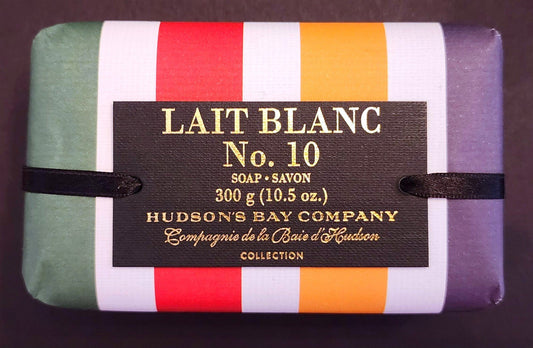 HBC Stripes LAIT BLANC No. 10 Luxury Soap NEW in Paper Wrapper