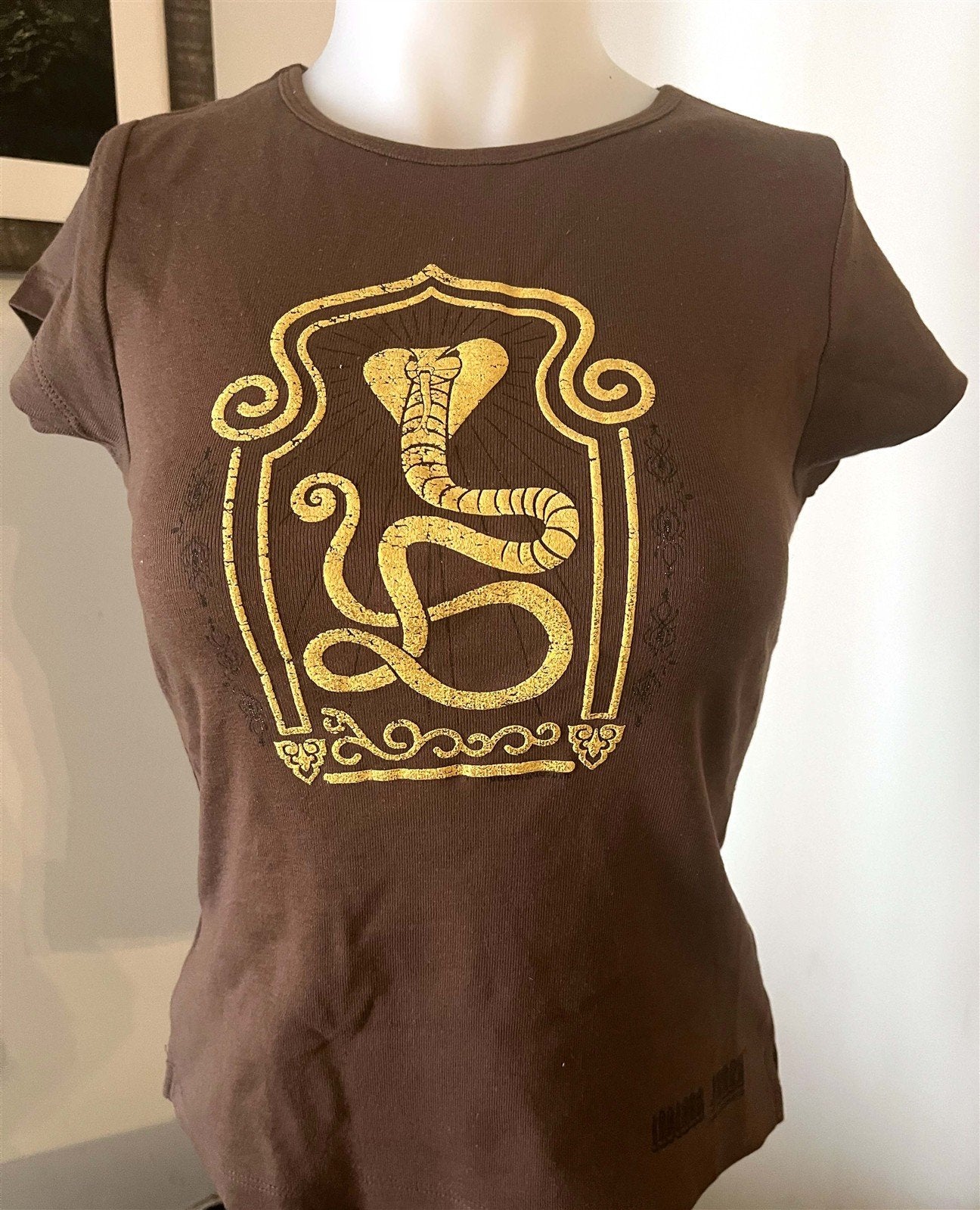 1990's Disney World INDIANA JONES ladies snake tee shirt NEW