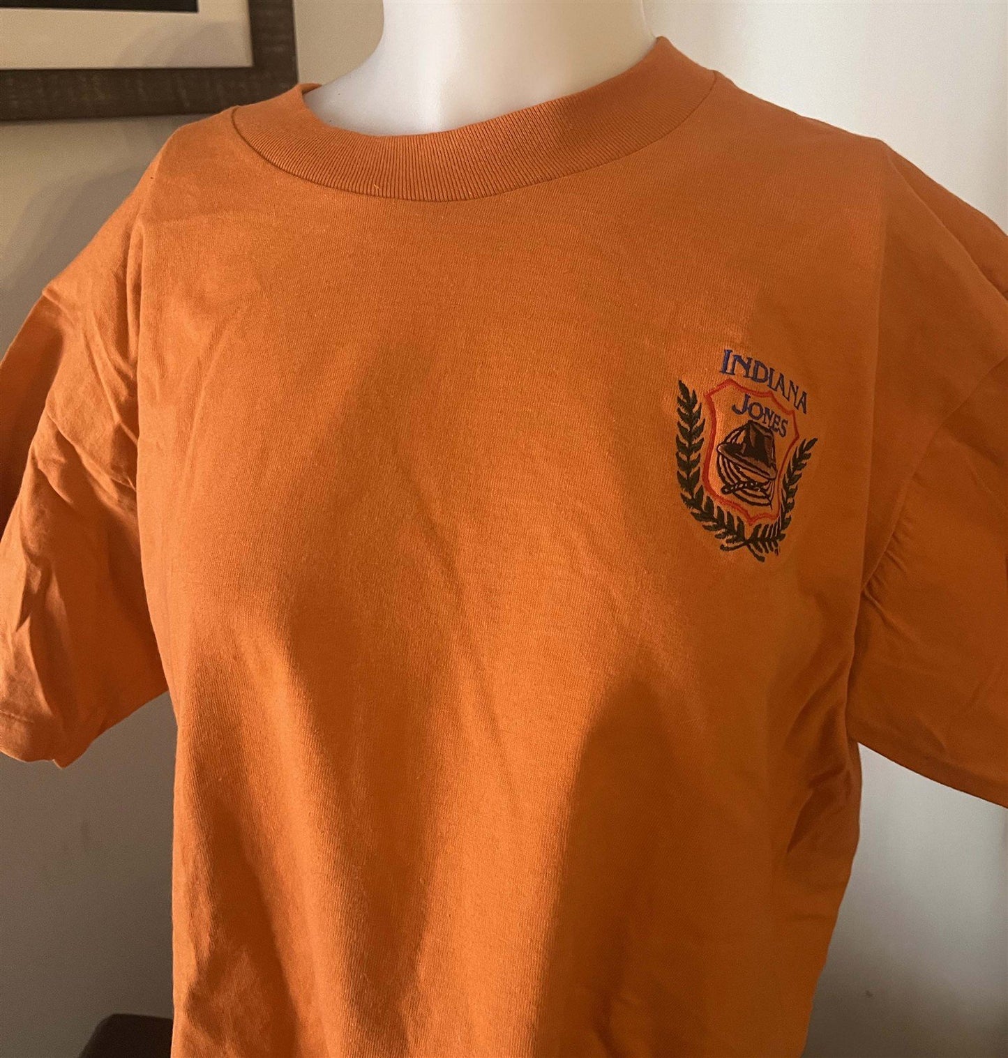 1990's Disney Originals INDIANA JONES embroidered tee shirt NEW
