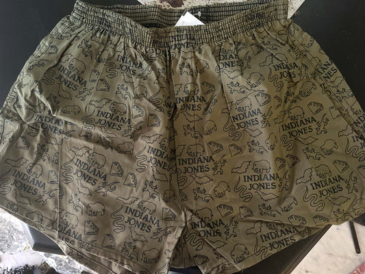 1990's Disney World INDIANA JONES iconography boxer shorts NEW with TAGS