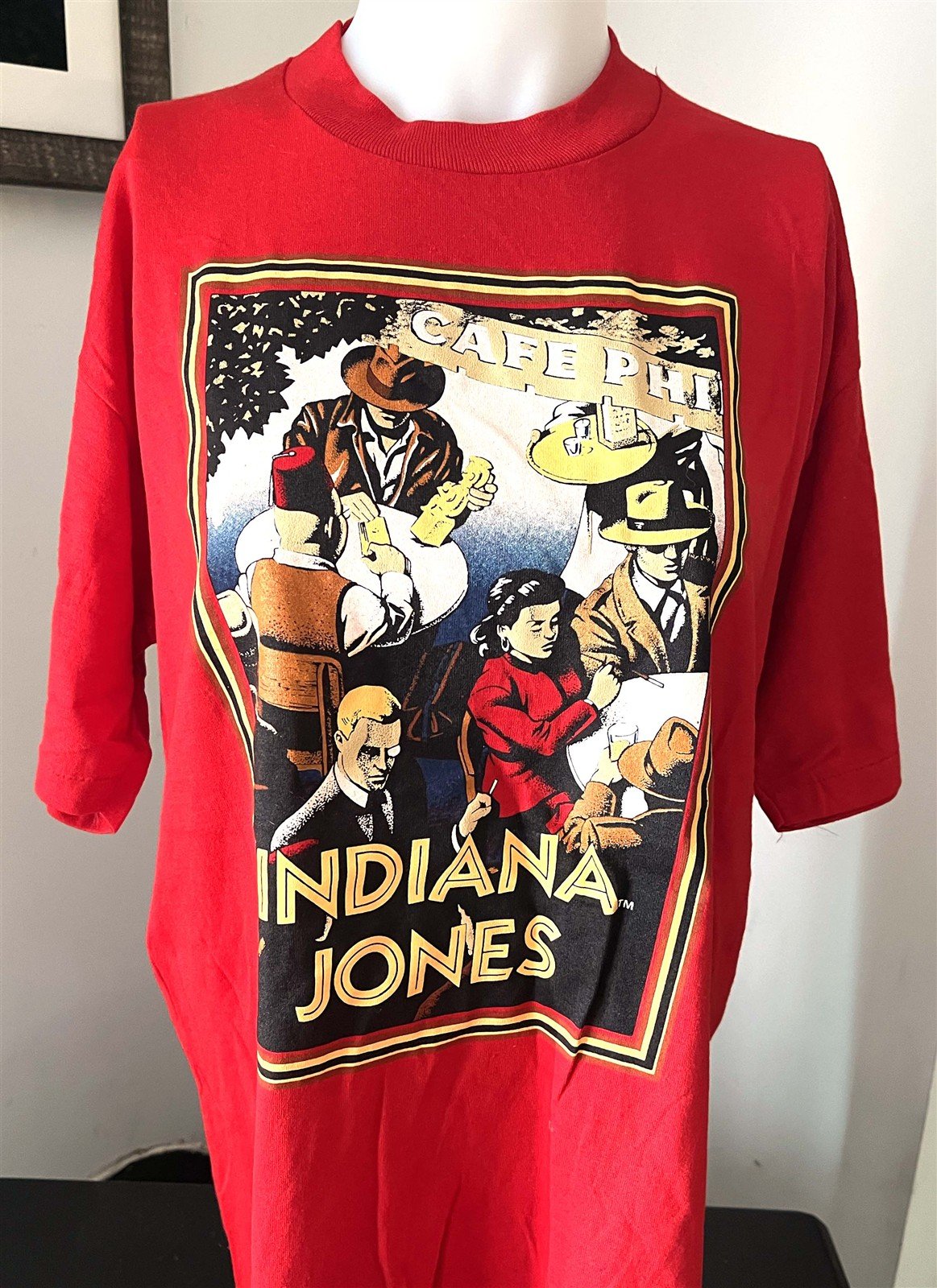 1990's INDIANA JONES travel poster tee shirt NEW