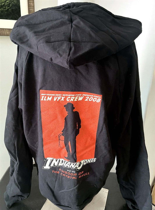 2008 Lucasfilm INDIANA JONES KINGDOM CRYSTAL SKULL crew hoodie ILM VFX