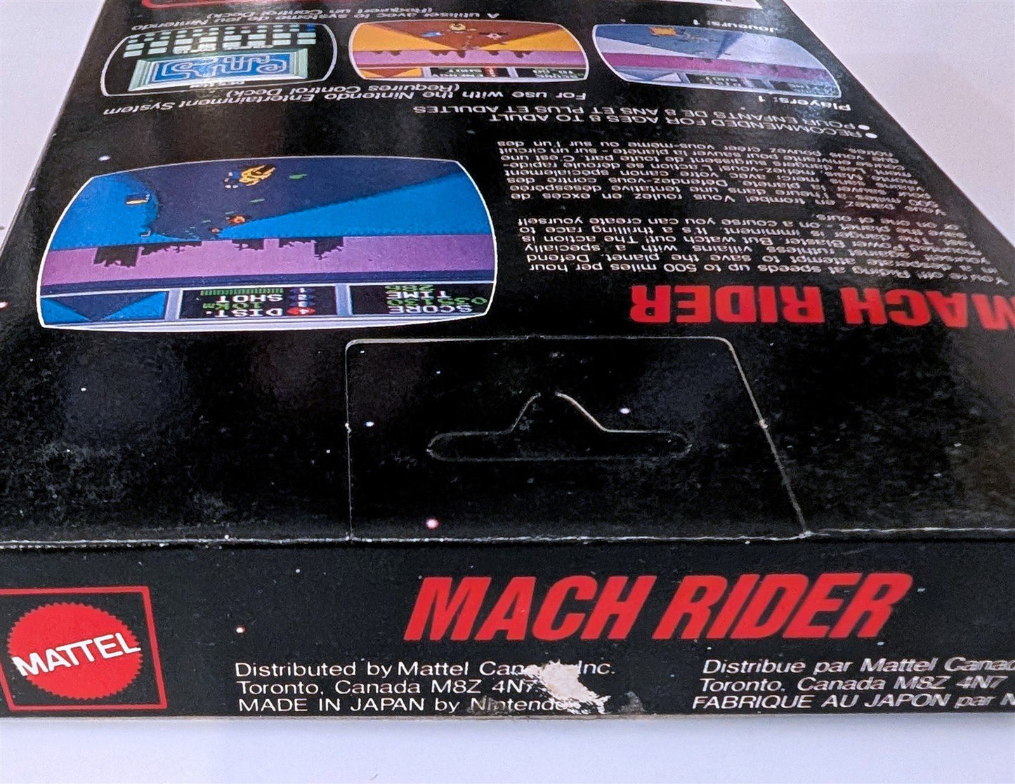 MACH RIDER Nintendo NES 1985, Game, Box, Manual, Used, Tested CDN VERSION