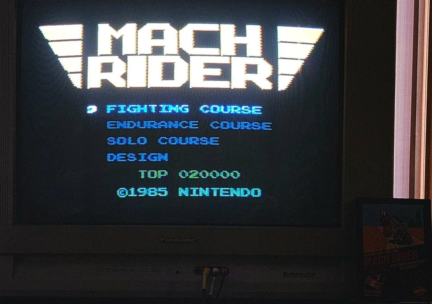 MACH RIDER Nintendo NES 1985, Game, Box, Manual, Used, Tested CDN VERSION