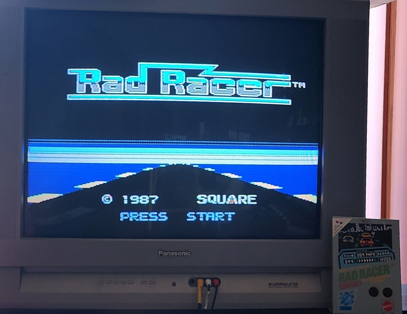 RAD RACER Nintendo NES 1987 Game Box Manual, Used Cdn Version NO GLASSES Tested
