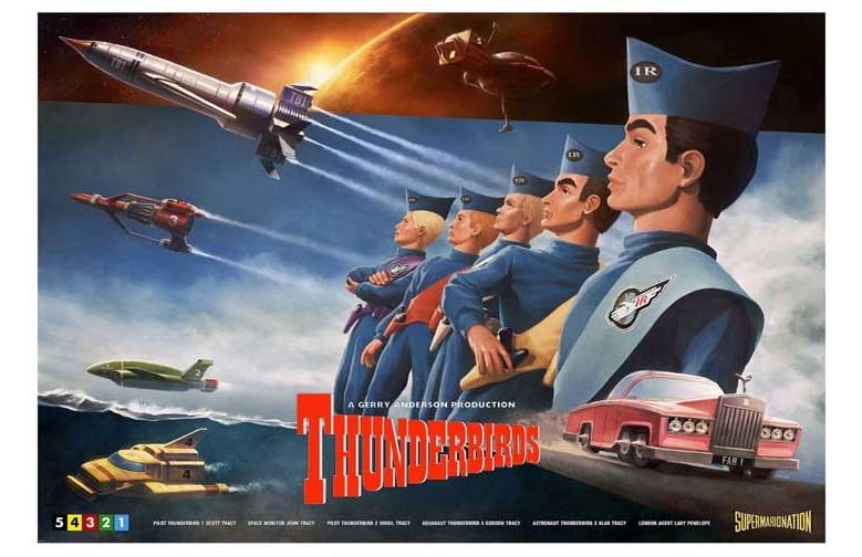 Gerry Anderson's THUNDERBIRDS team movie poster 17x11