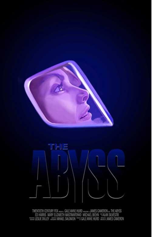 James Cameron THE ABYSS dive mask movie poster 11x17
