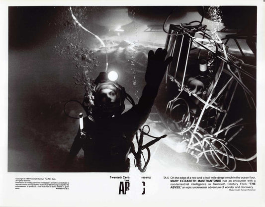 Mary Elizabeth Mastrantonio THE ABYSS original 8x10 press photo 1989
