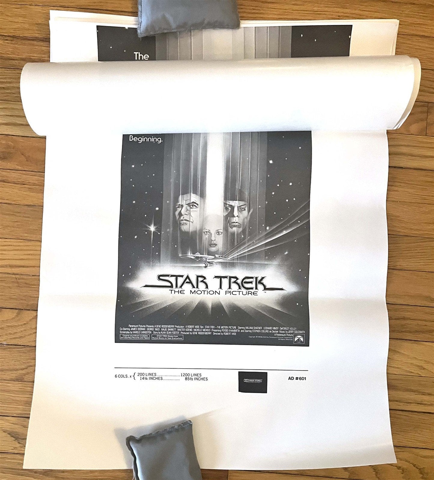 William Shatner STAR TREK THE MOTION PICTURE original newspaper ad mats 1979