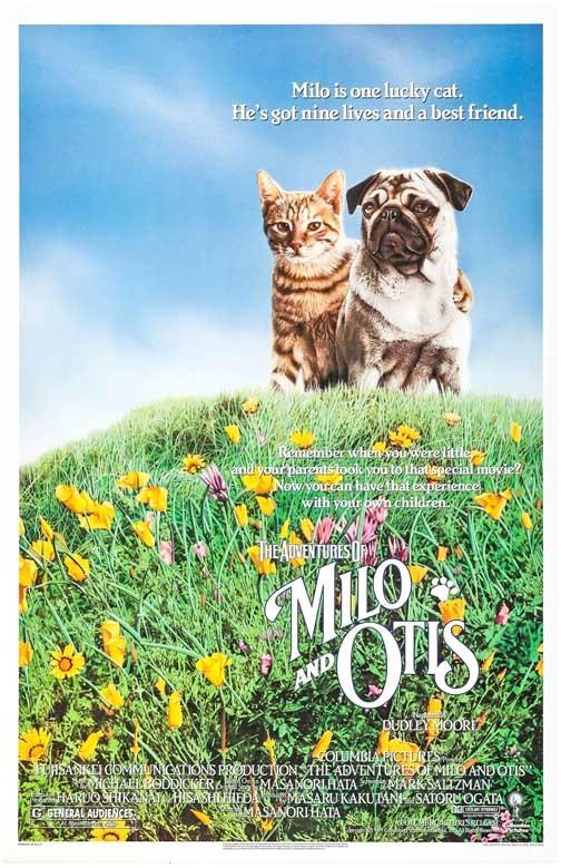 Dudley Moore ADVENTURES OF MILO AND OTIS movie poster 11x17