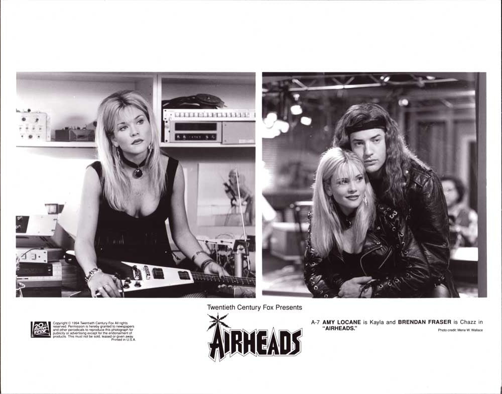 Brendan Fraser AIRHEADS Amy Locane original 10x8 press photo 1994