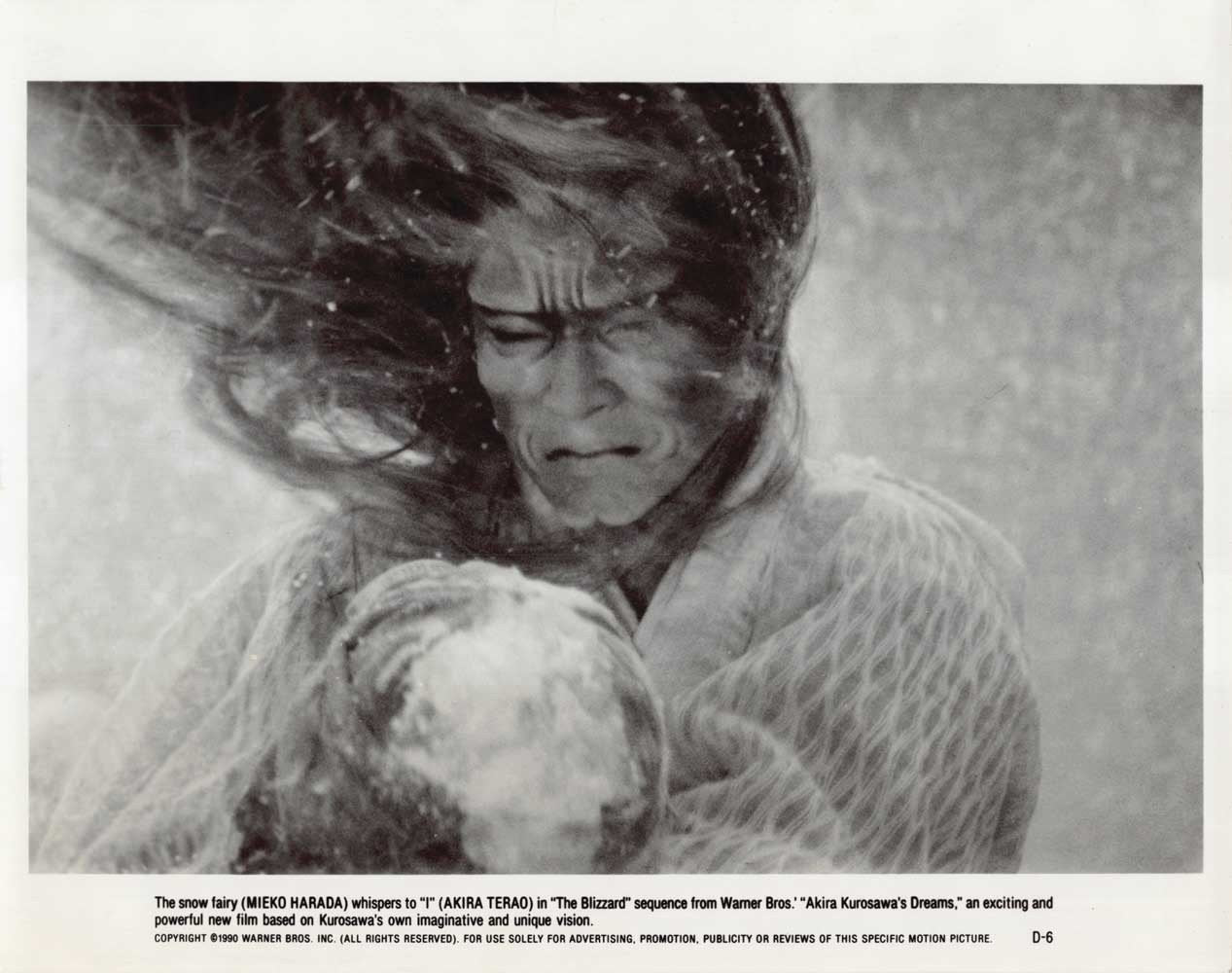 Akira Terao AKIRA KUROSAWA'S DREAMS Mieko Harada original 10x8 press photo 1990