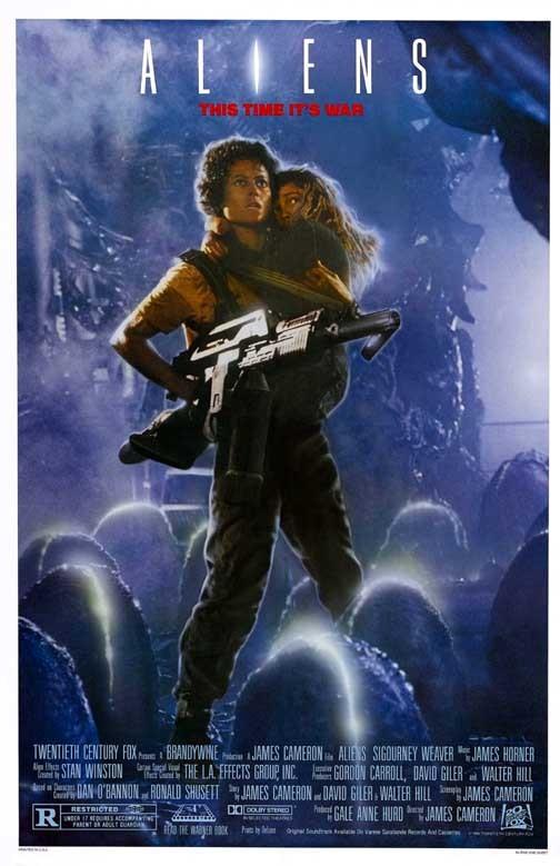 Sigourney Weaver ALIENS Ripley Newt movie poster 11x17 James Cameron