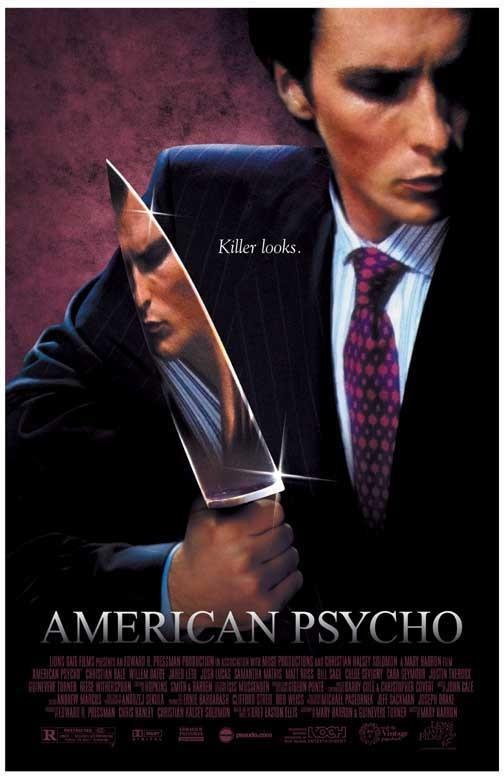Christian Bale AMERICAN PSYCHO movie poster 11x17