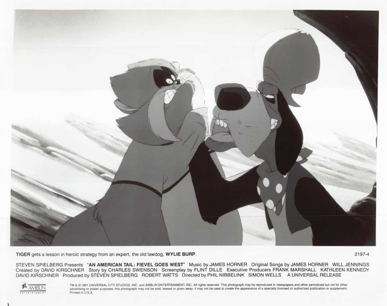 Dom DeLuise AN AMERICAN TAIL FIEVEL GOES WEST original 10x8 press photo 1991