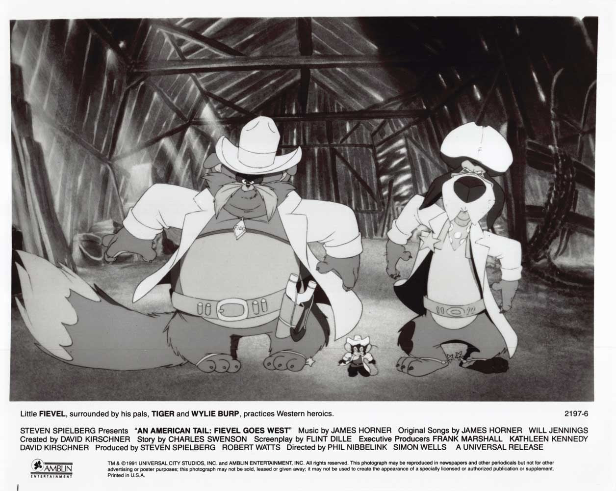 Cleese AN AMERICAN TAIL FIEVEL GOES WEST Stewart original 10x8 press photo 1991